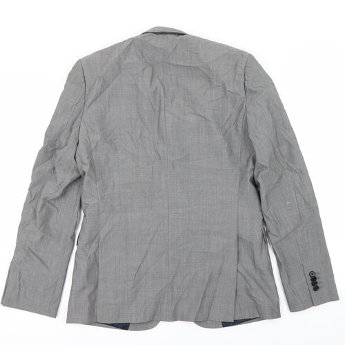 Topman Mens Grey   Jacket Blazer Size 38