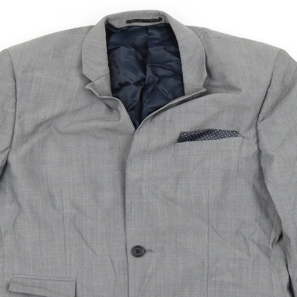 Topman Mens Grey   Jacket Blazer Size 38