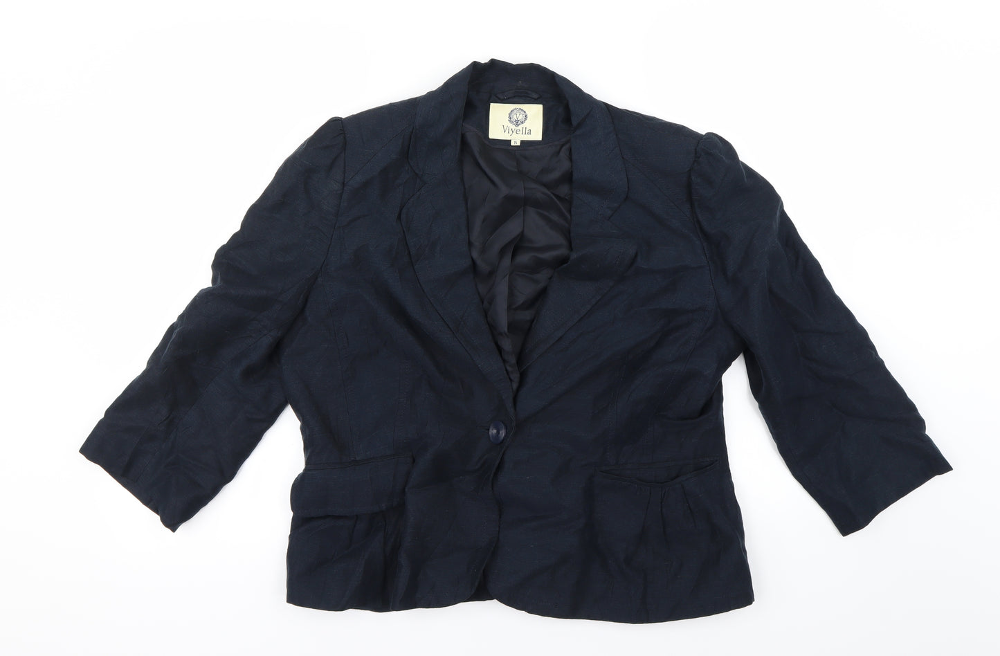 Viyella Womens Blue   Jacket Blazer Size 14