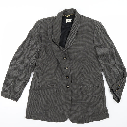 ara Womens Brown Ikat  Jacket Blazer Size 14