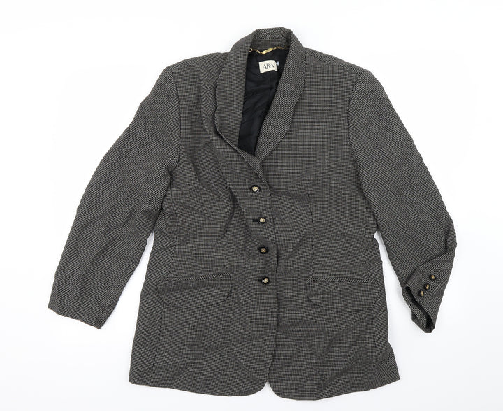 ara Womens Brown Ikat Jacket Blazer Size 14