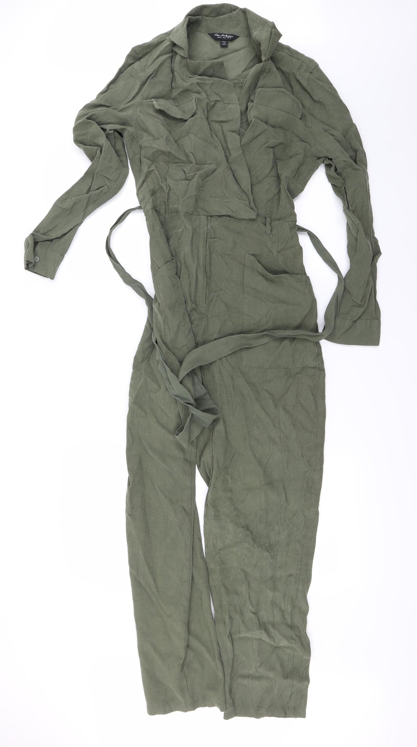 Miss Selfridge Womens Green   Jumpsuit One-Piece Size 12