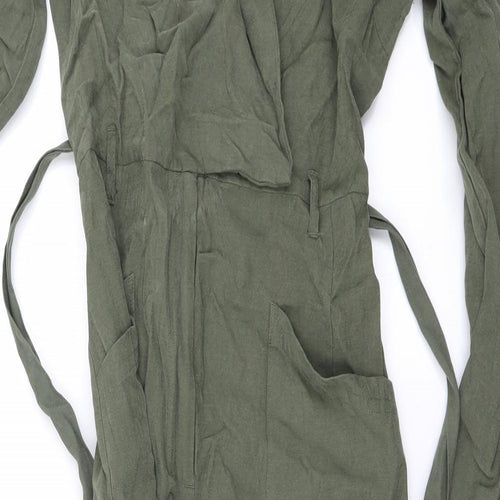 Miss Selfridge Womens Green   Jumpsuit One-Piece Size 12