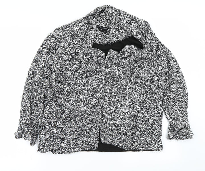 New Look Womens Grey Jacket Blazer Size 8