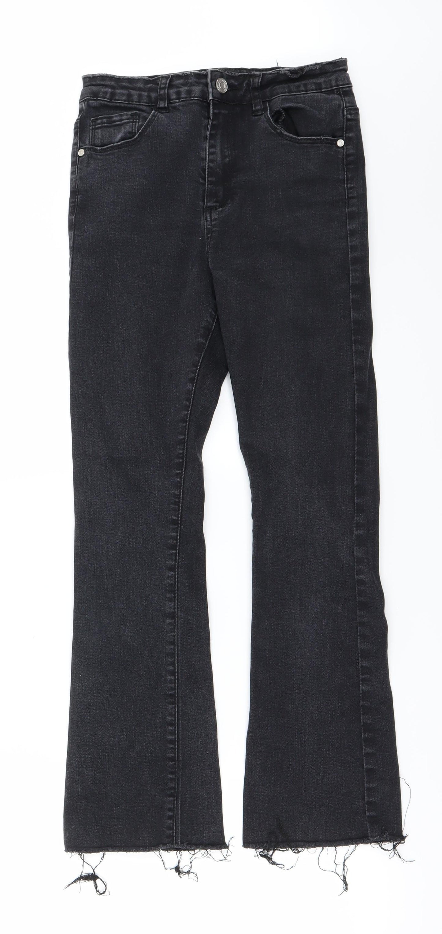 Preworn Womens Black   Straight Jeans Size 8 L25 in