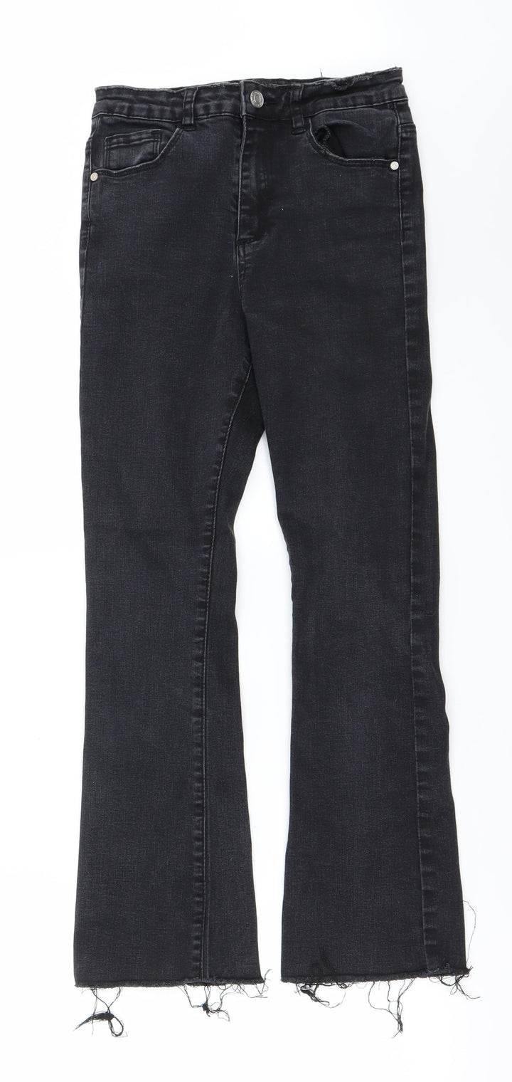 Preworn Womens Black   Straight Jeans Size 8 L25 in