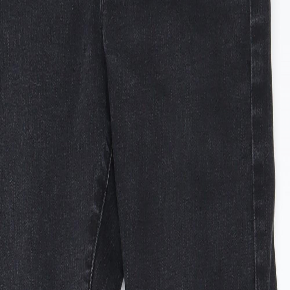 Preworn Womens Black   Straight Jeans Size 8 L25 in