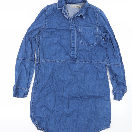 Topshop Womens Blue   Basic T-Shirt Size 6