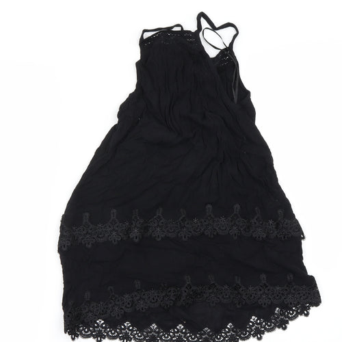 Miss Selfridge Womens Black   Basic T-Shirt Size 8