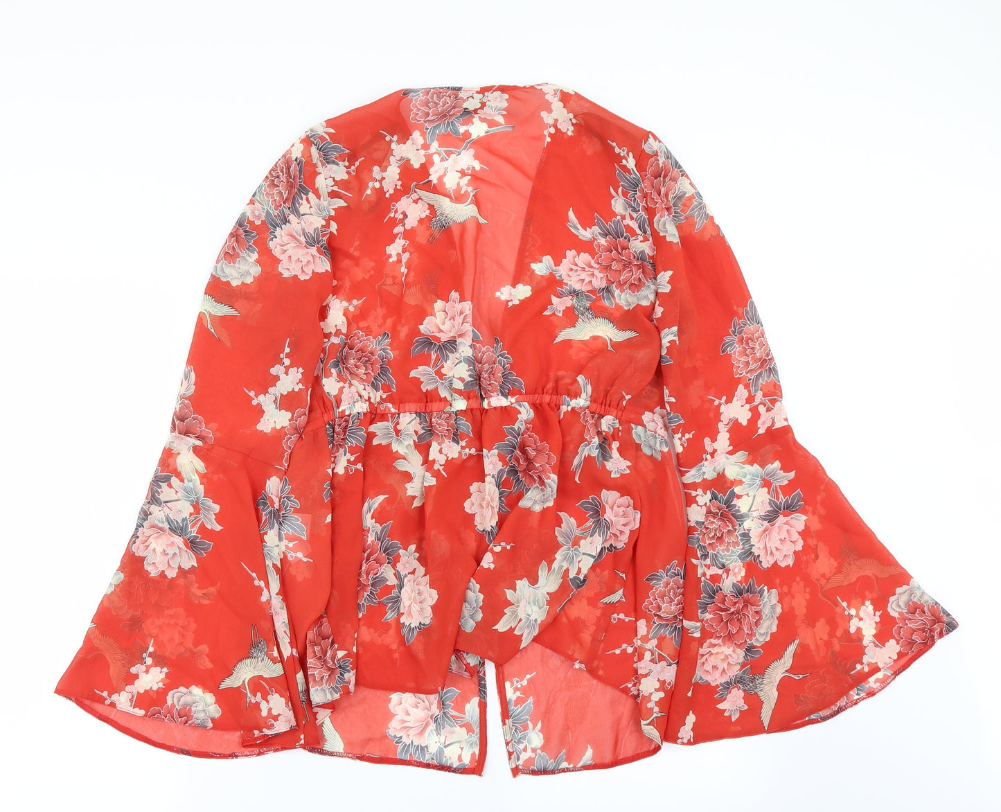 Primark Womens Red Floral  Basic Blouse Size 10