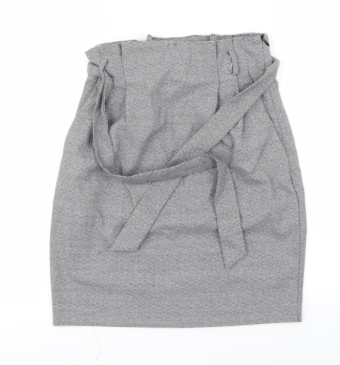 H&M Womens Grey   A-Line Skirt Size 4