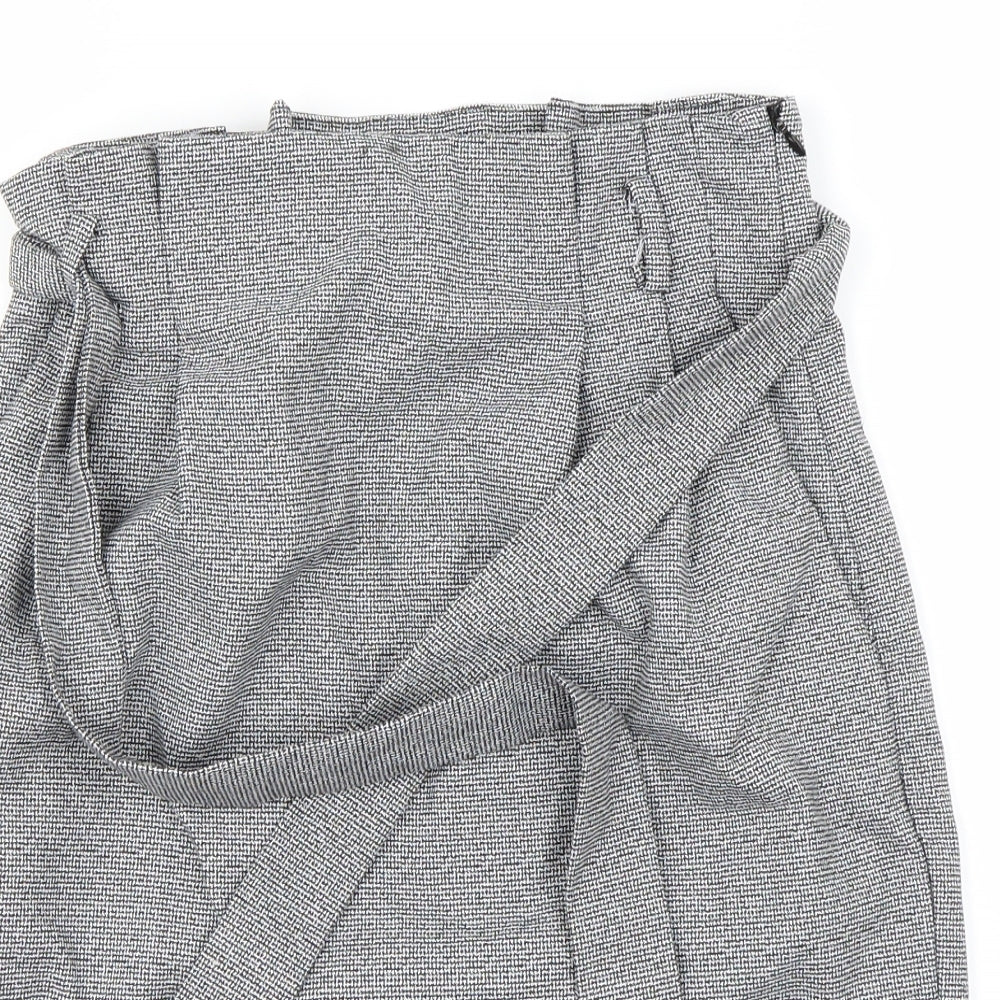 H&M Womens Grey   A-Line Skirt Size 4