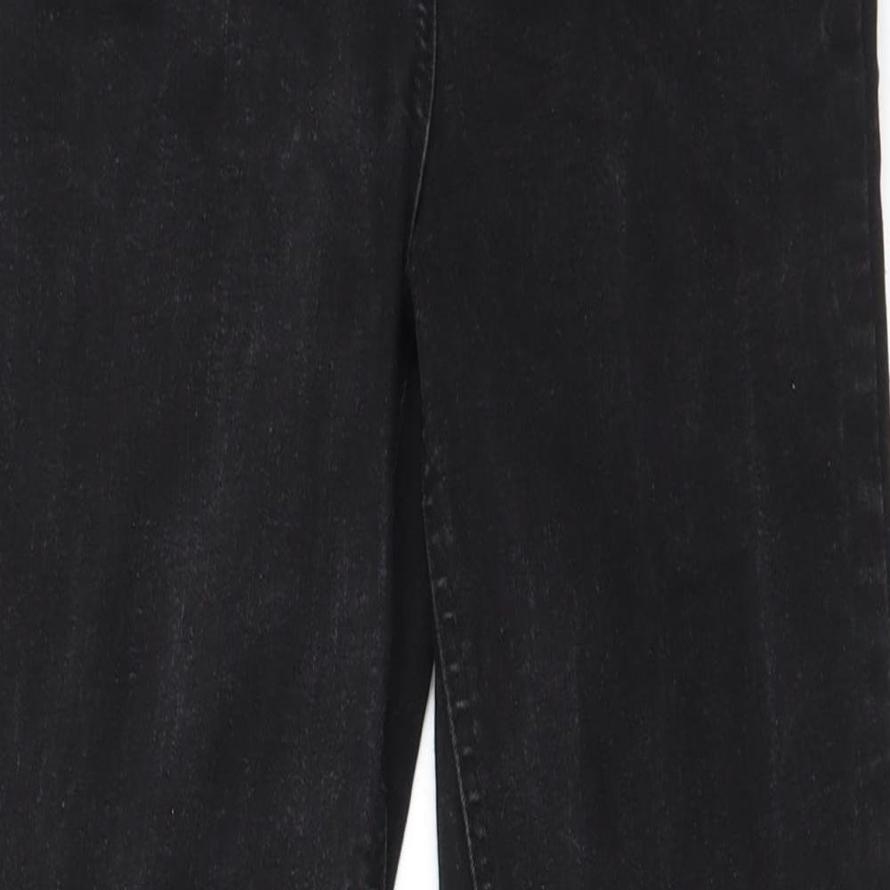 Papaya Womens Black   Straight Jeans Size 10 L25 in