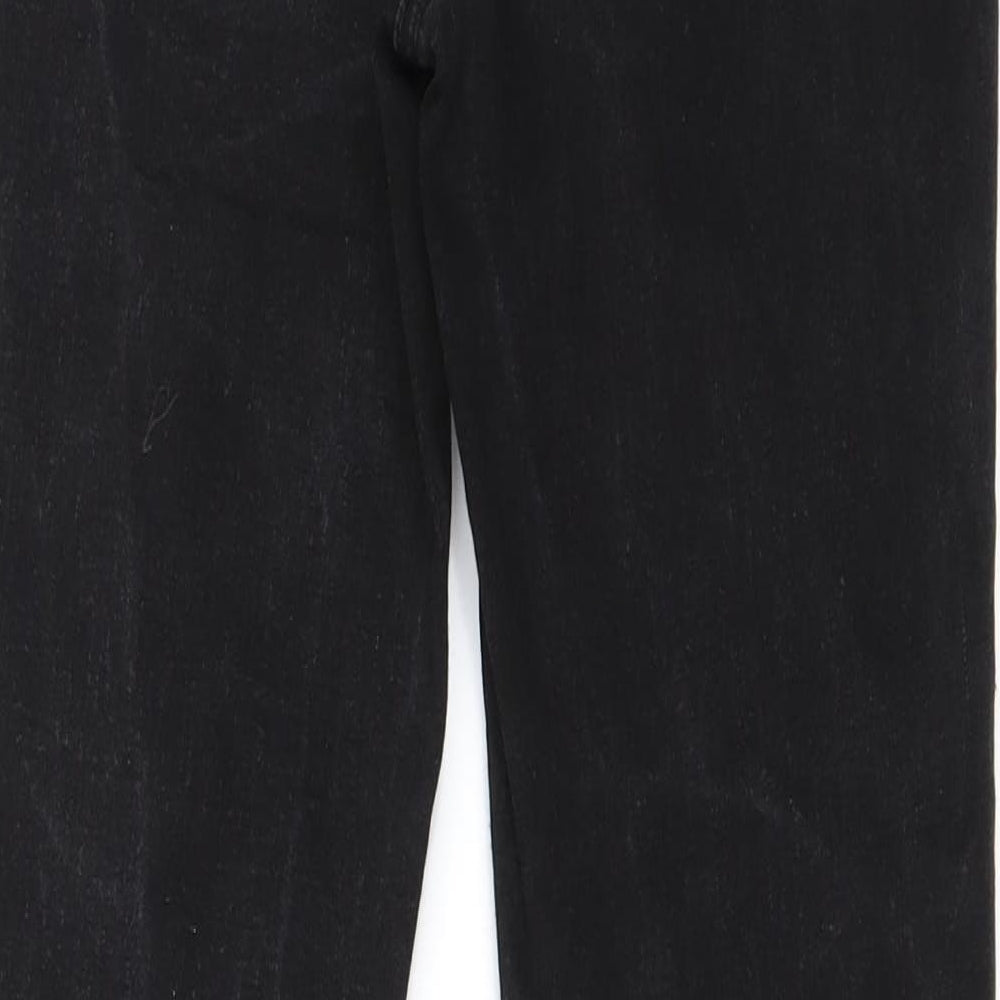 Papaya Womens Black   Straight Jeans Size 10 L25 in