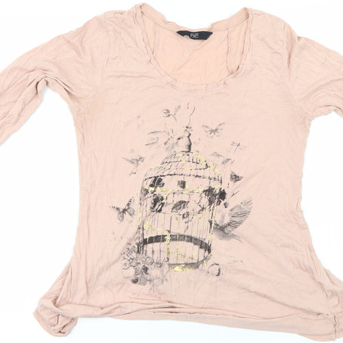 F&F Womens Pink   Basic T-Shirt Size 8