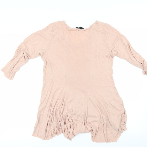 F&F Womens Pink   Basic T-Shirt Size 8