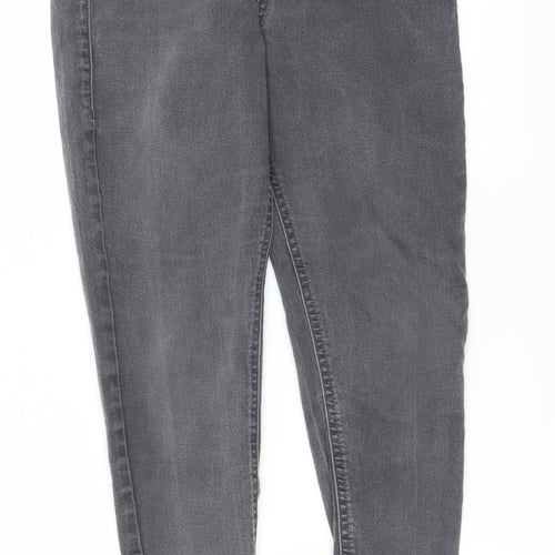 Preworn Womens Grey Paisley  Skinny Jeans Size 10 L23 in