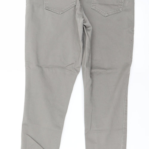 Wallis Womens Grey   Tapered Jeans Size 10 L20 in