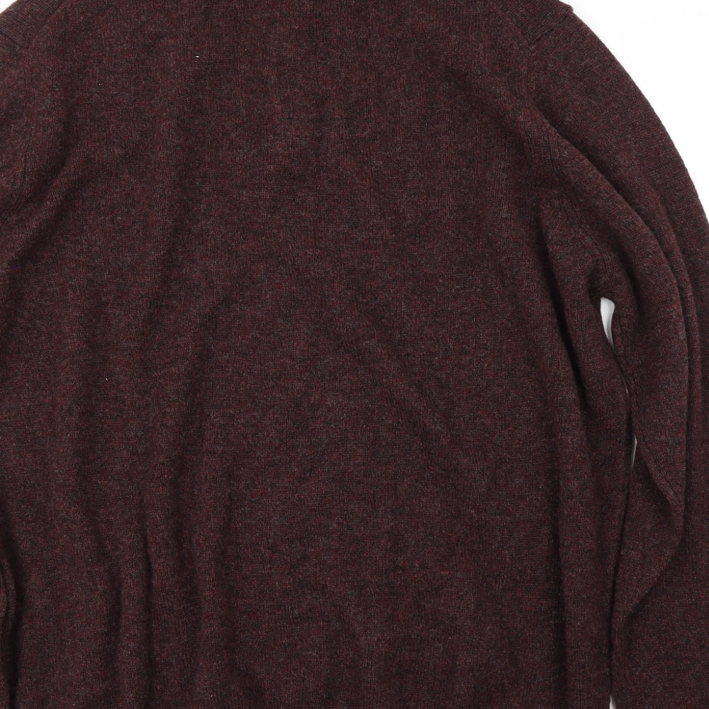 Marks and Spencer Mens Brown   Henley Jumper Size 10XL
