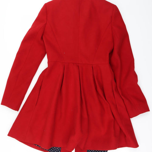 Miss Selfridge Womens Red   Jacket Coat Size 8