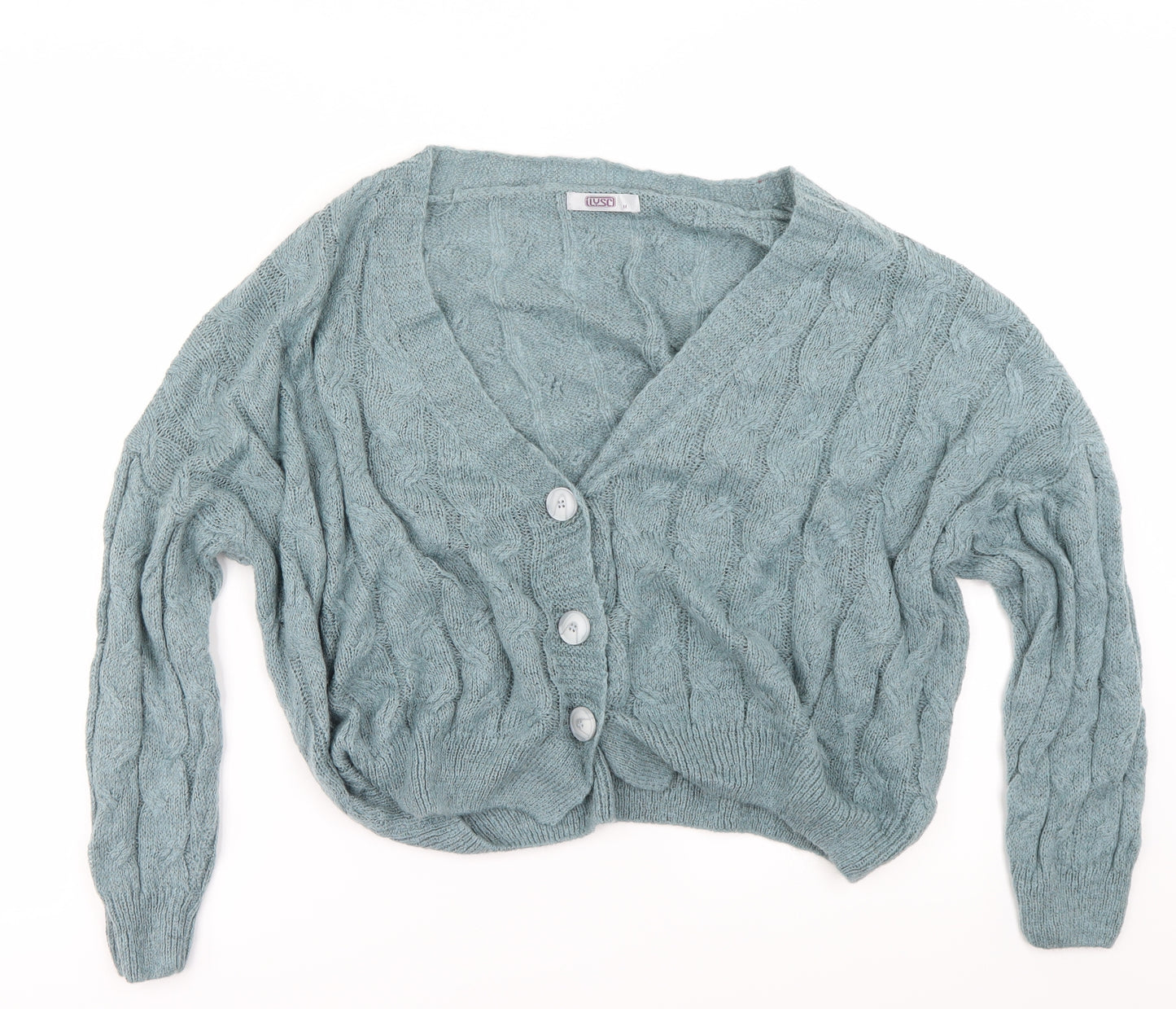 lysc Womens Green   Cardigan Jumper Size M