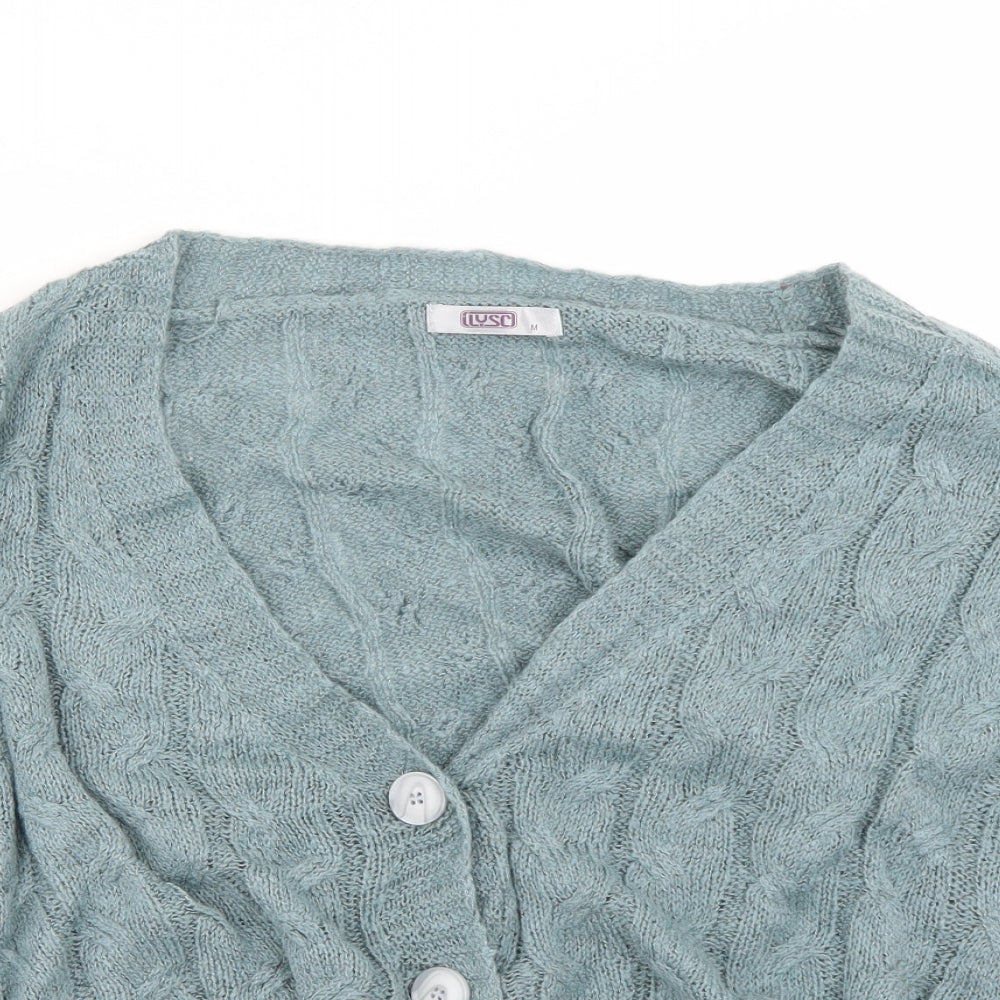 lysc Womens Green   Cardigan Jumper Size M