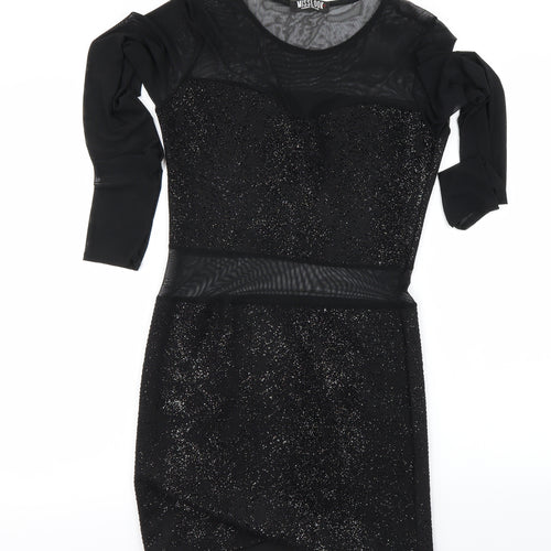 MissLook Womens Black   Bodycon  Size 10