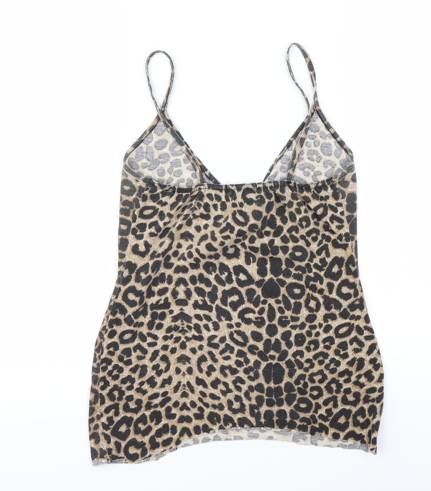 PRETTYLITTLETHING Womens Multicoloured Animal Print  Basic T-Shirt Size 12