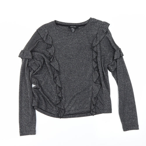 New Look Womens Grey   Basic T-Shirt Size S