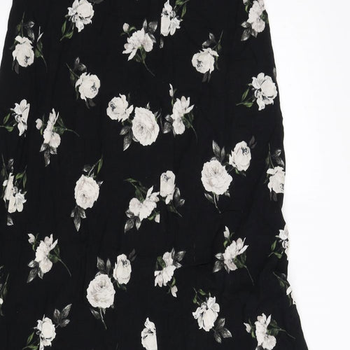 New Look Womens Black Floral  Bodycon  Size 12