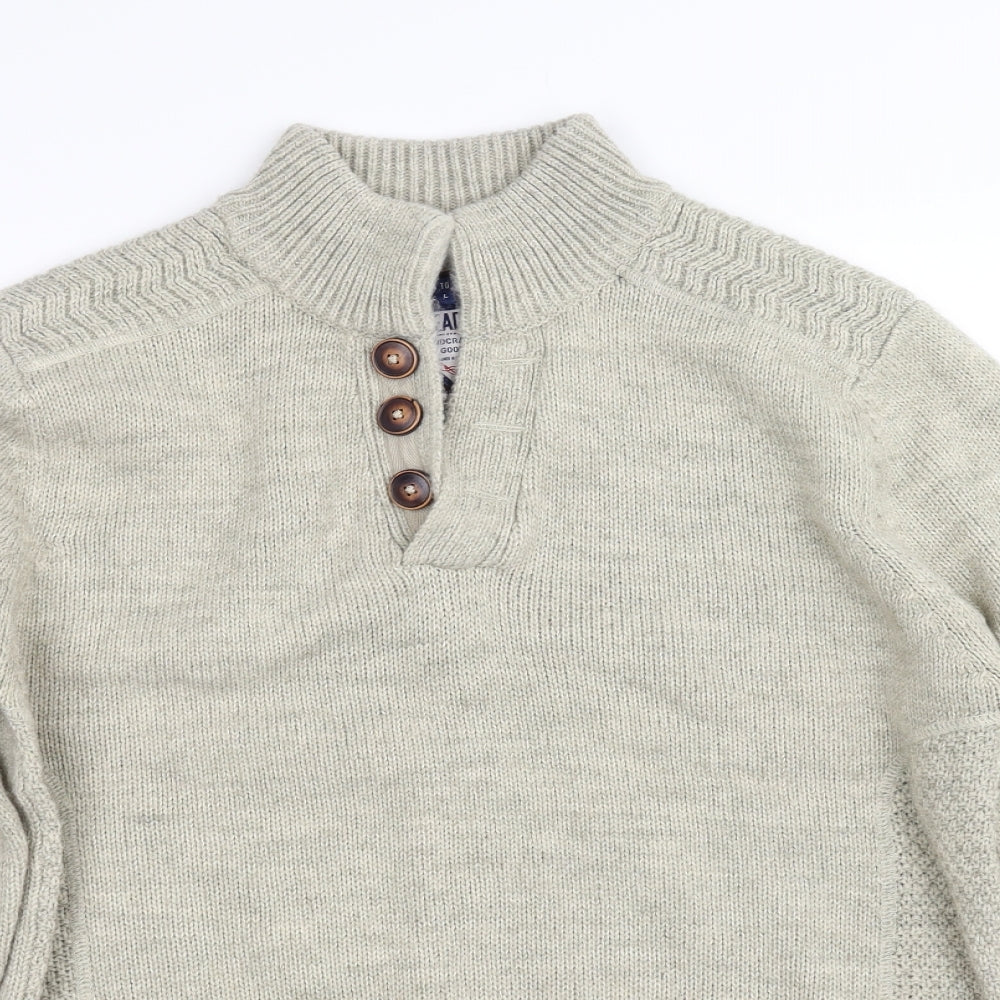 threadable Mens Beige   Pullover Jumper Size L