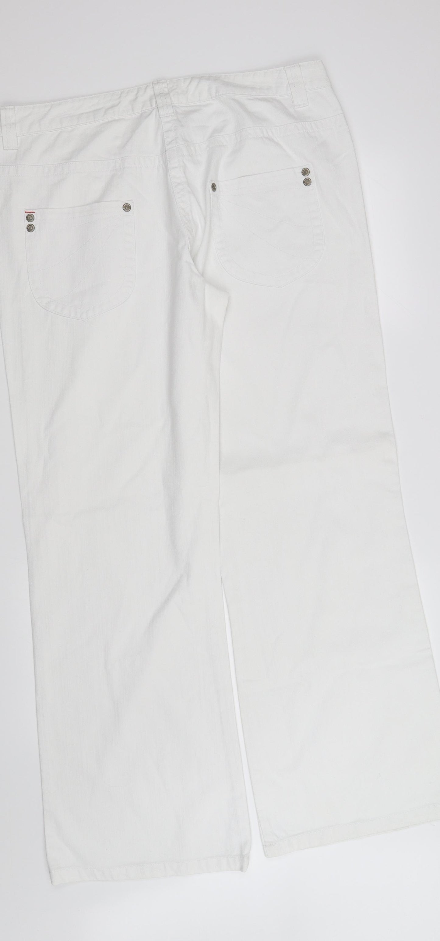 darkerr Womens White   Trousers  Size 16 L37 in