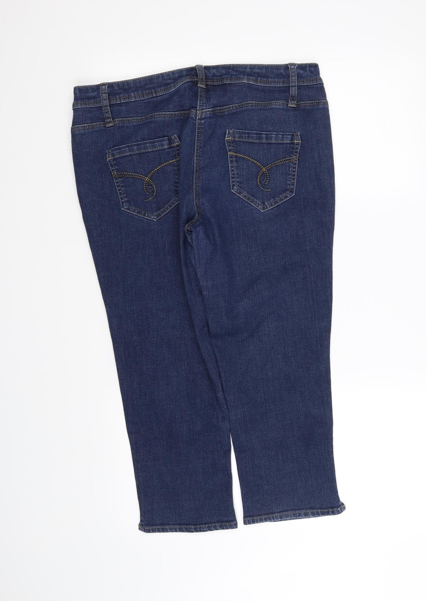 George Womens Blue   Trousers  Size 14 L23 in