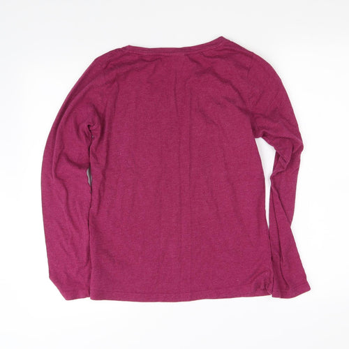 Disney Womens Purple   Basic T-Shirt Size 10