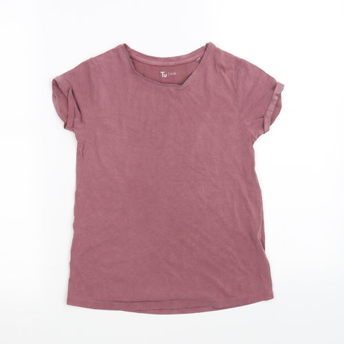 tu kids Girls Purple   Basic T-Shirt Size 8 Years