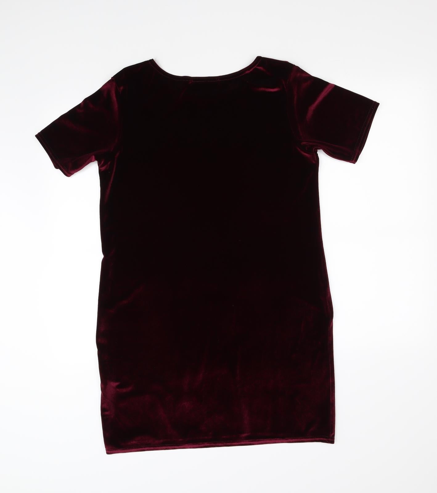 Boohoo Womens Purple   Fit & Flare  Size 12