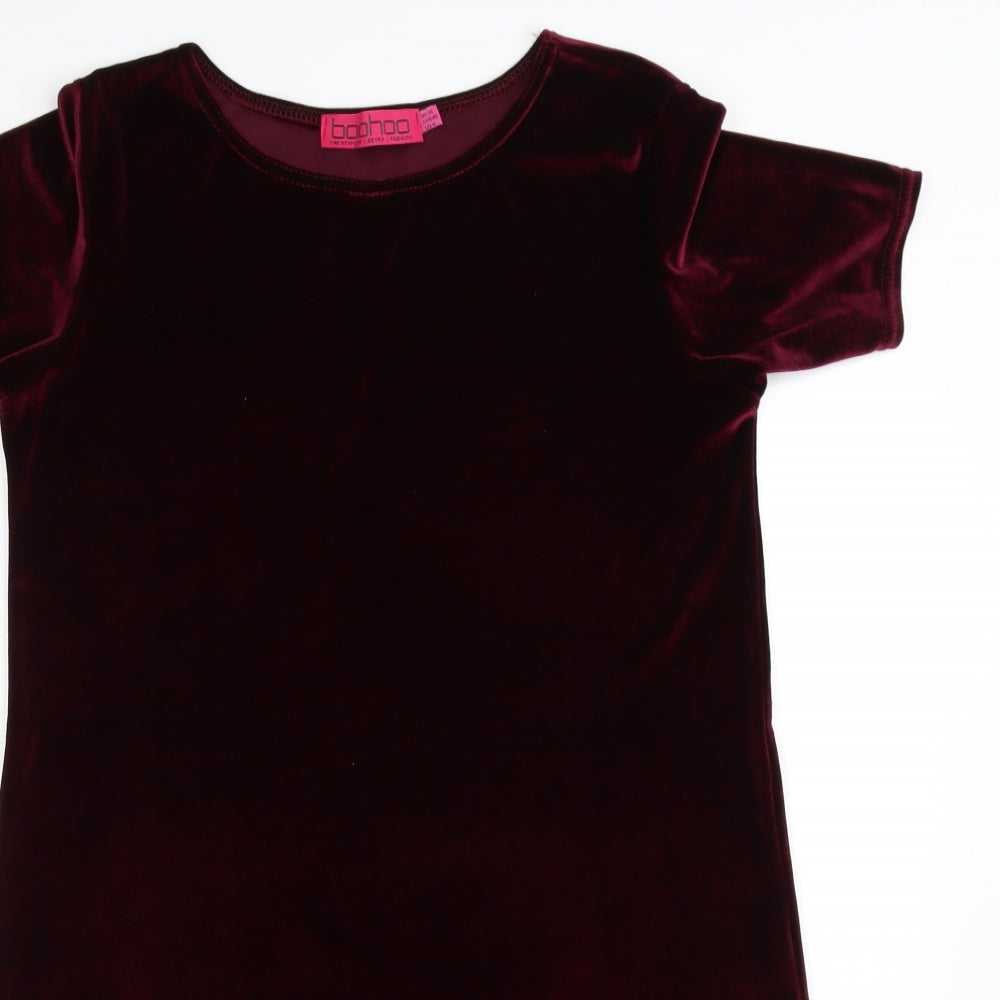 Boohoo Womens Purple   Fit & Flare  Size 12