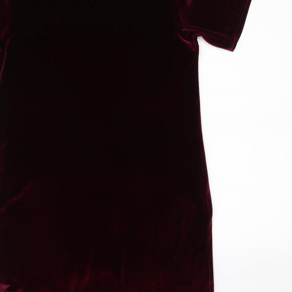 Boohoo Womens Purple   Fit & Flare  Size 12