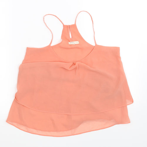 Berkshire Womens Orange   Basic Blouse Size S