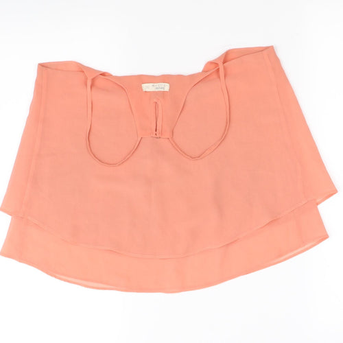 Berkshire Womens Orange   Basic Blouse Size S