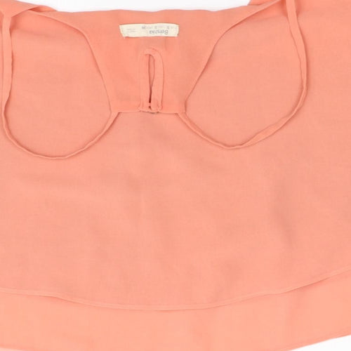 Berkshire Womens Orange   Basic Blouse Size S