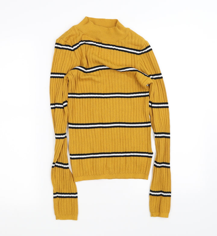 Primark Womens Yellow Pullover Jumper Size S