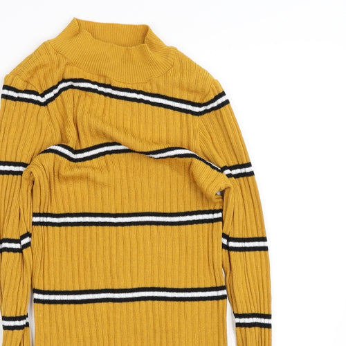 Primark Womens Yellow   Pullover Jumper Size S
