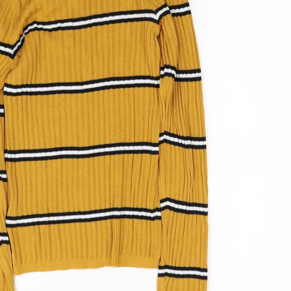 Primark Womens Yellow   Pullover Jumper Size S