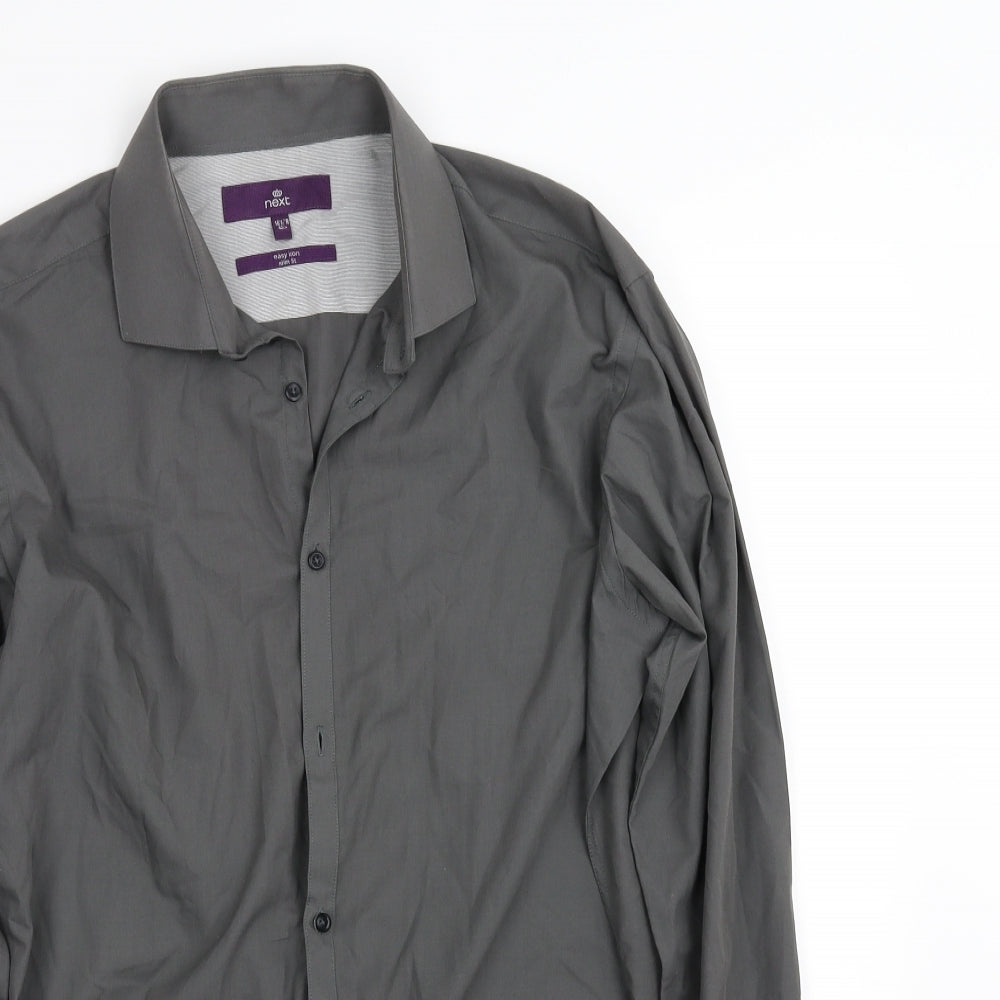 NEXT Mens Grey    Button-Up Size 16