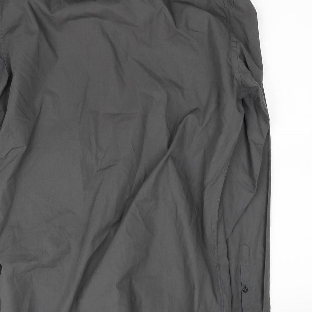 NEXT Mens Grey    Button-Up Size 16