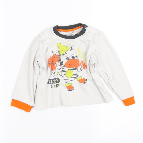 miniworld  White   Basic T-Shirt Size 24 Months