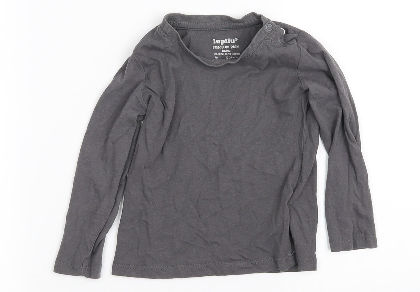 iupter  Grey   Basic T-Shirt Size 12-18 Months