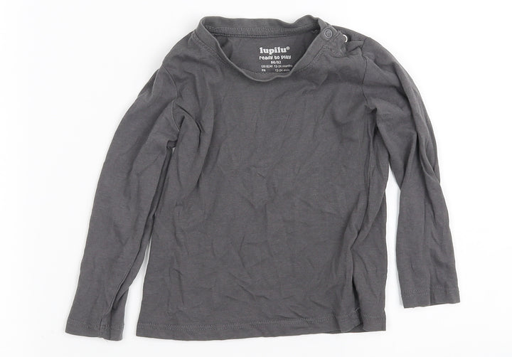 iupter  Grey   Basic T-Shirt Size 12-18 Months
