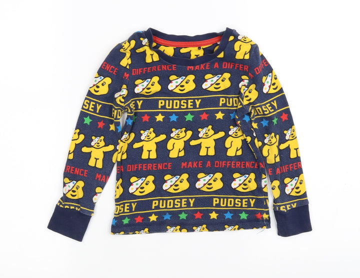 George Boys Blue Basic T-Shirt Size 3-4 Years